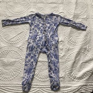 Posh Peanut Briar Ruffle Footie